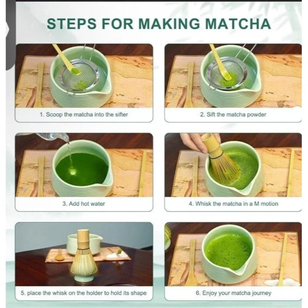 matcha whisk set